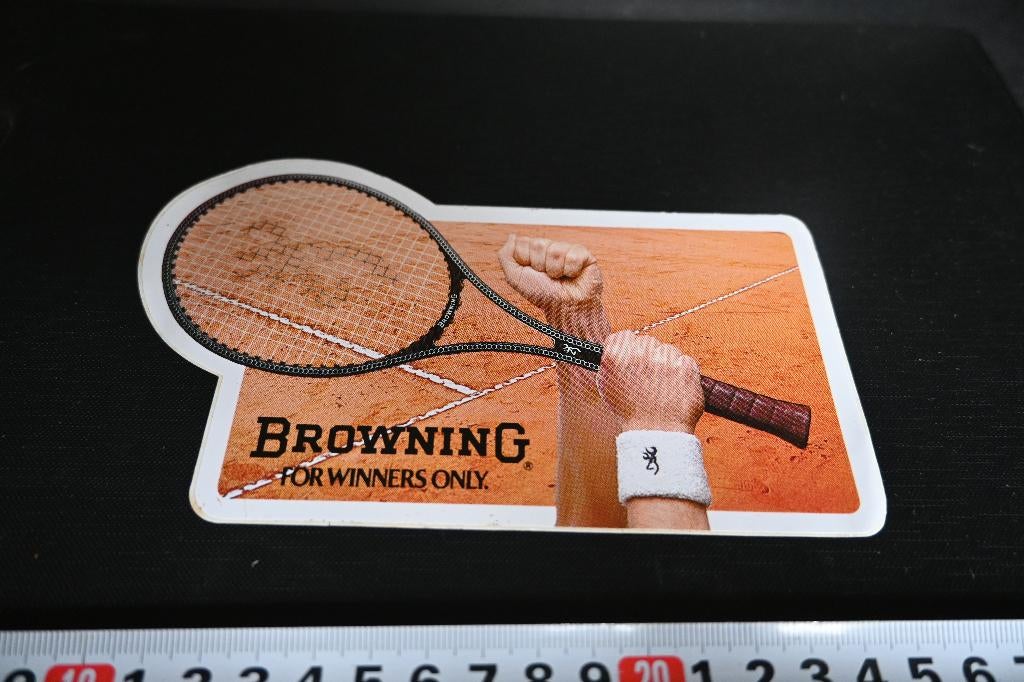 sticker BROWNING For winners only   TENNIS, Ophalen, Zo goed als nieuw