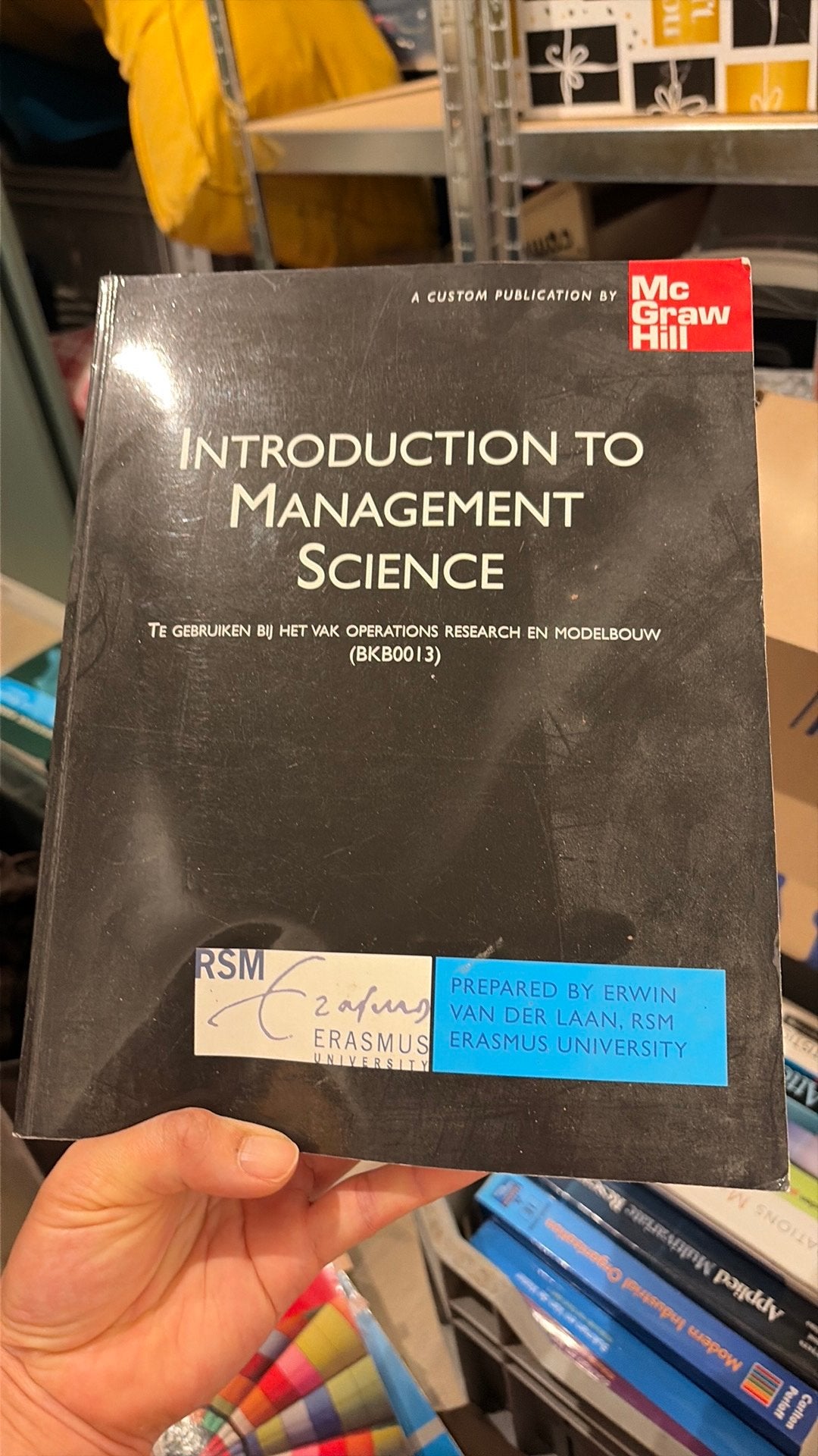 Introduction to Management Science - Erasmus University, Boeken, Studieboeken en Cursussen, Ophalen, Gamma, Zo goed als nieuw