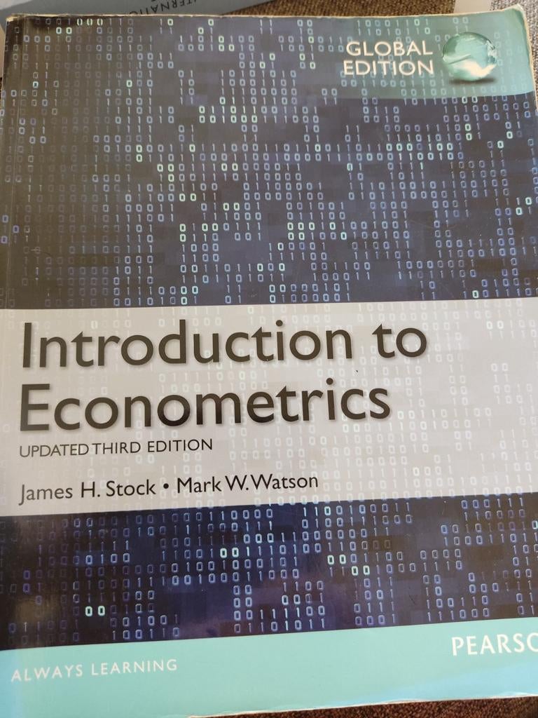 Introduction to Econometrics - Updated Third Edition, Boeken, Ophalen of Verzenden, Beta, WO