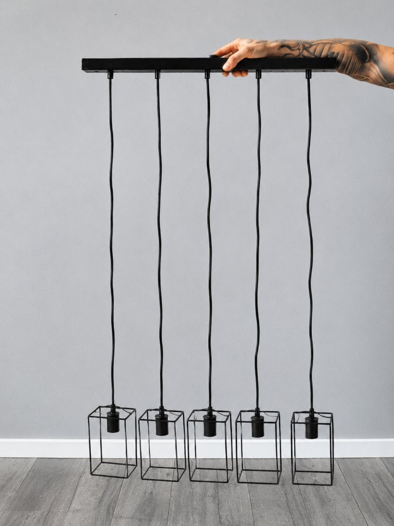 Moderne hanglamp, Ophalen, Zo goed als nieuw, Metaal, E27 (groot)