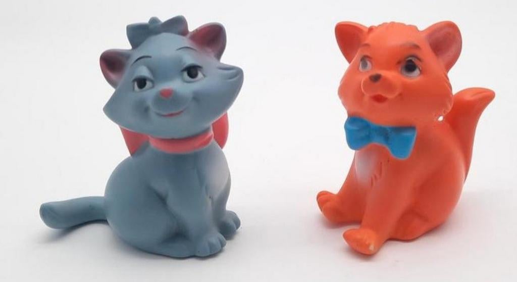 AristoCats Toulouse & Marie piep figuurtjes uit 1971, Verzamelen, Disney, Ophalen of Verzenden, Overige figuren, Zo goed als nieuw