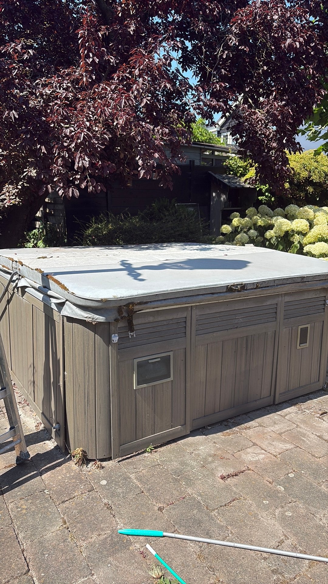Sundance Optima jacuzzi voor de klusser, Tuin en Terras, Bubbelbaden en Hottubs, Ophalen, Gebruikt, Filter, Vast