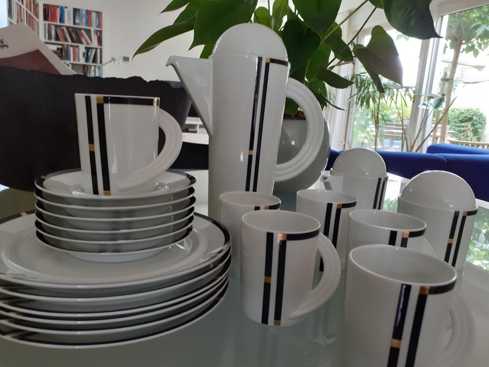 Rosenthal Cupola Nera koffieservies, Ophalen of Verzenden, Porselein, Overige stijlen