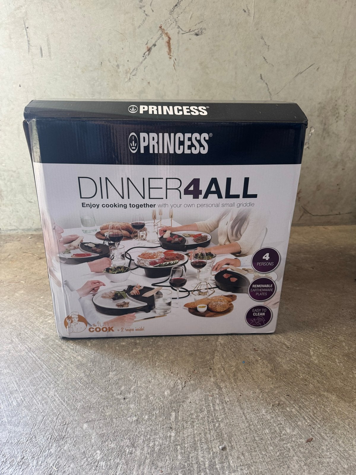 Princess Dinner4All - Persoonlijke Grill voor 4 Personen, Ophalen, Nieuw