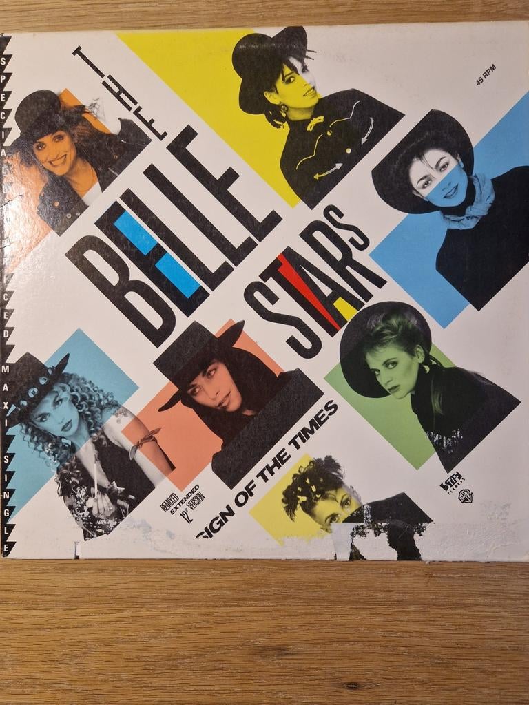 Belle Stars - Sign of Times 12 Inch Maxi Single, Cd's en Dvd's, Vinyl | Hiphop en Rap, EP, Ophalen of Verzenden, Gebruikt, 12 inch