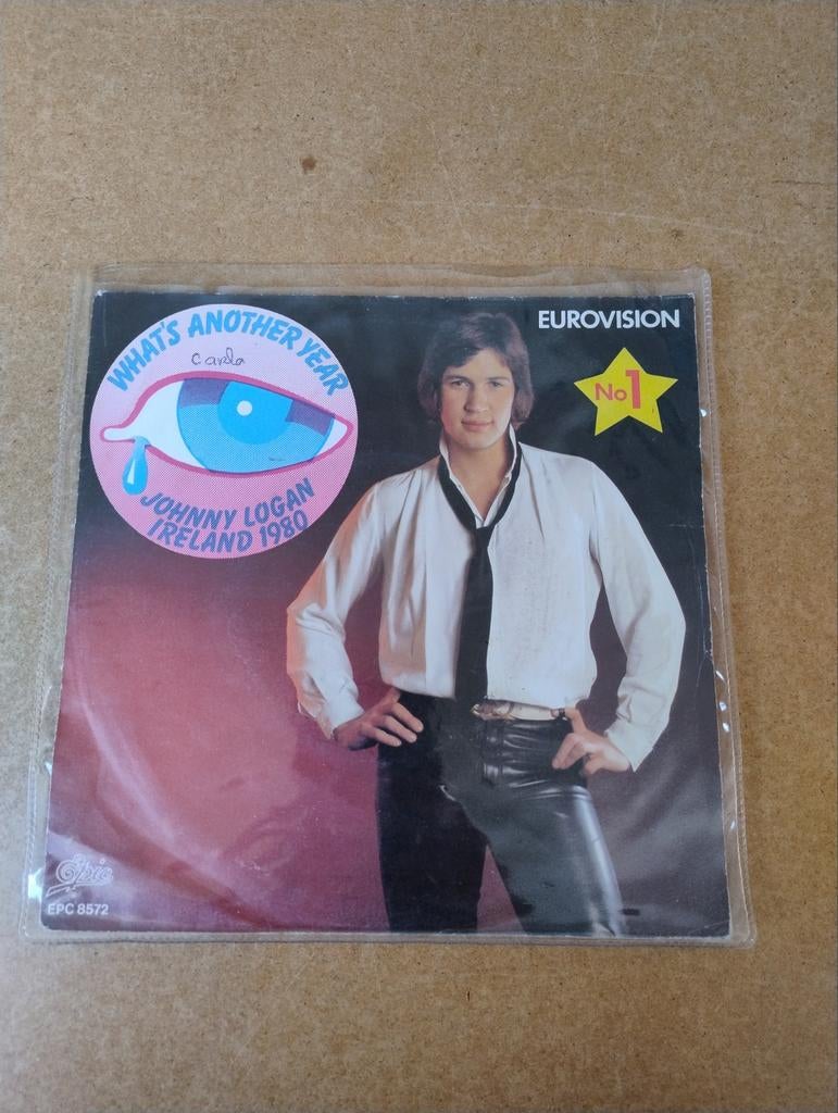 Johnny Logan - What's Another Year (Eurovision 1980), Cd's en Dvd's, Vinyl Singles, Gebruikt, Ophalen of Verzenden, Pop, Single