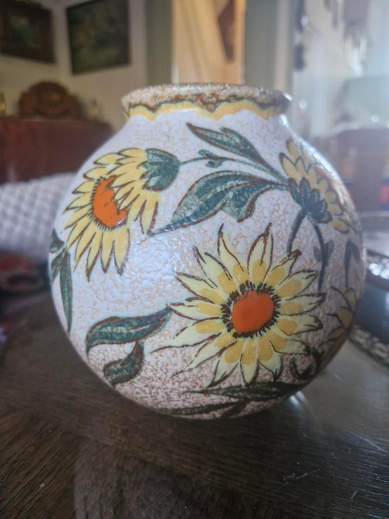 Zeldzame Plateel vaas Zuid Holland Belona uit 1922, Antiek en Kunst, Ophalen