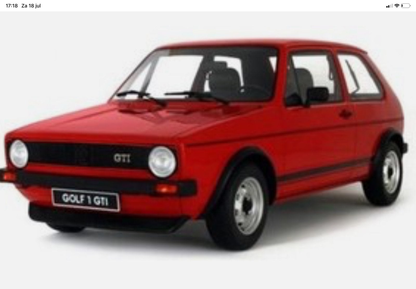 Gezocht /gevraagd Volkswagen Golf 1 GTI Rood 1/12 Ottomobile, Hobby en Vrije tijd, Ophalen, Nieuw, 1:9 t/m 1:12, Auto