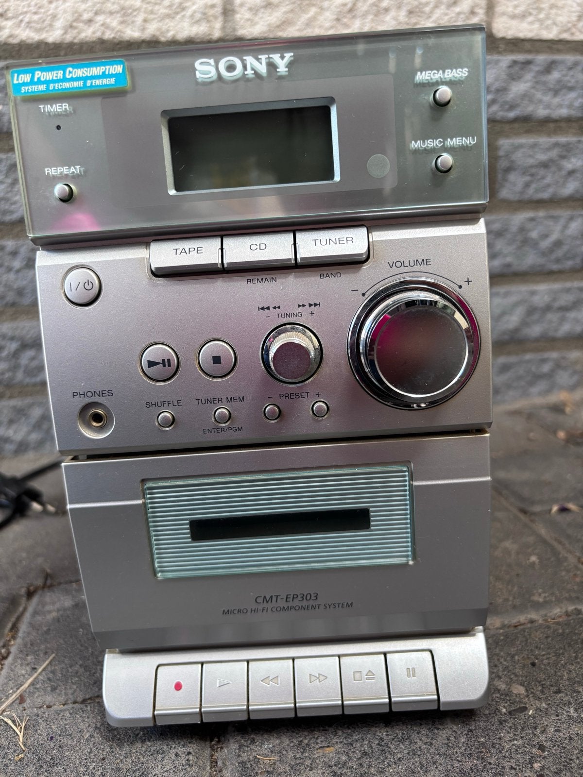 Sony CMT-EP303 Micro Hi-Fi Component Systeem, Ophalen, Gebruikt, Cassettedeck, Microset
