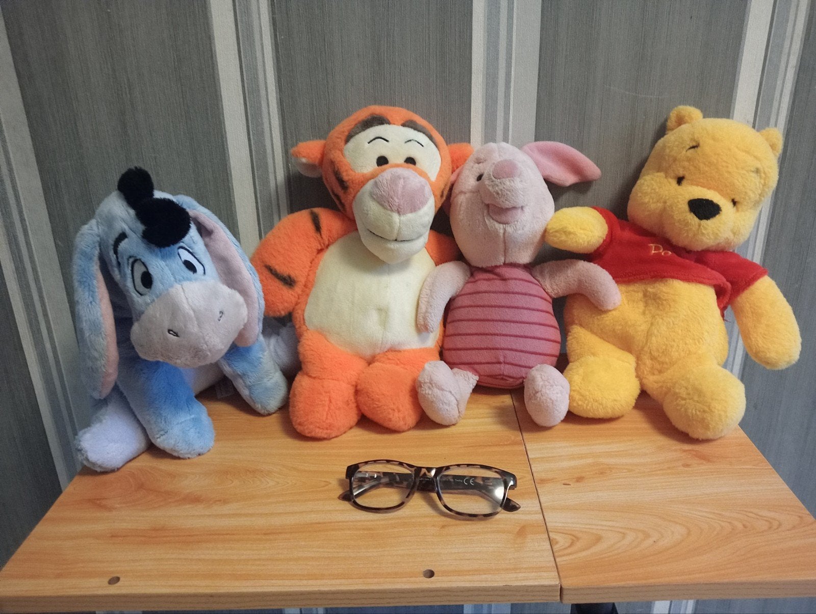 set van 4 Winnie de Poeh knuffels (Groot ), Kinderen en Baby's, Speelgoed | Knuffels en Pluche, Verzenden, Overige typen