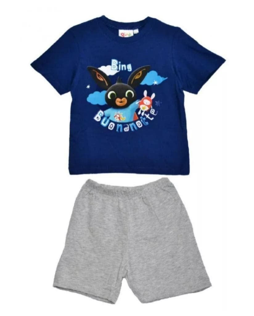 Bing Konijn Shortama - Blauw/Grijs - Maat 110/116, Nieuw, Setje, Jongen, Bing