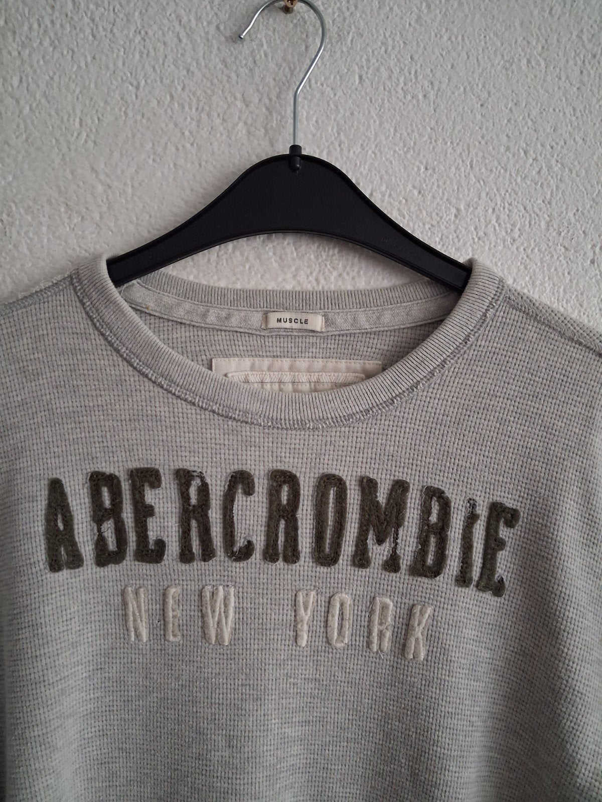 Abercrombie & Fitch Longsleeve Grijs Maat XL, Ophalen of Verzenden