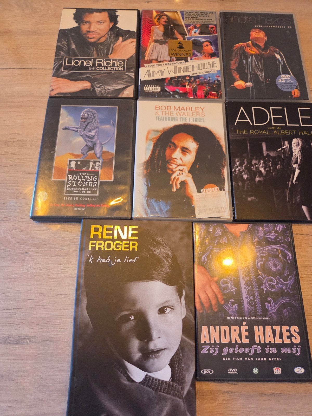 Muziek DVD's: Lionel Richie, Adele, Amy Winehouse, André Haz, Alle leeftijden, Ophalen, Gebruikt, Concert