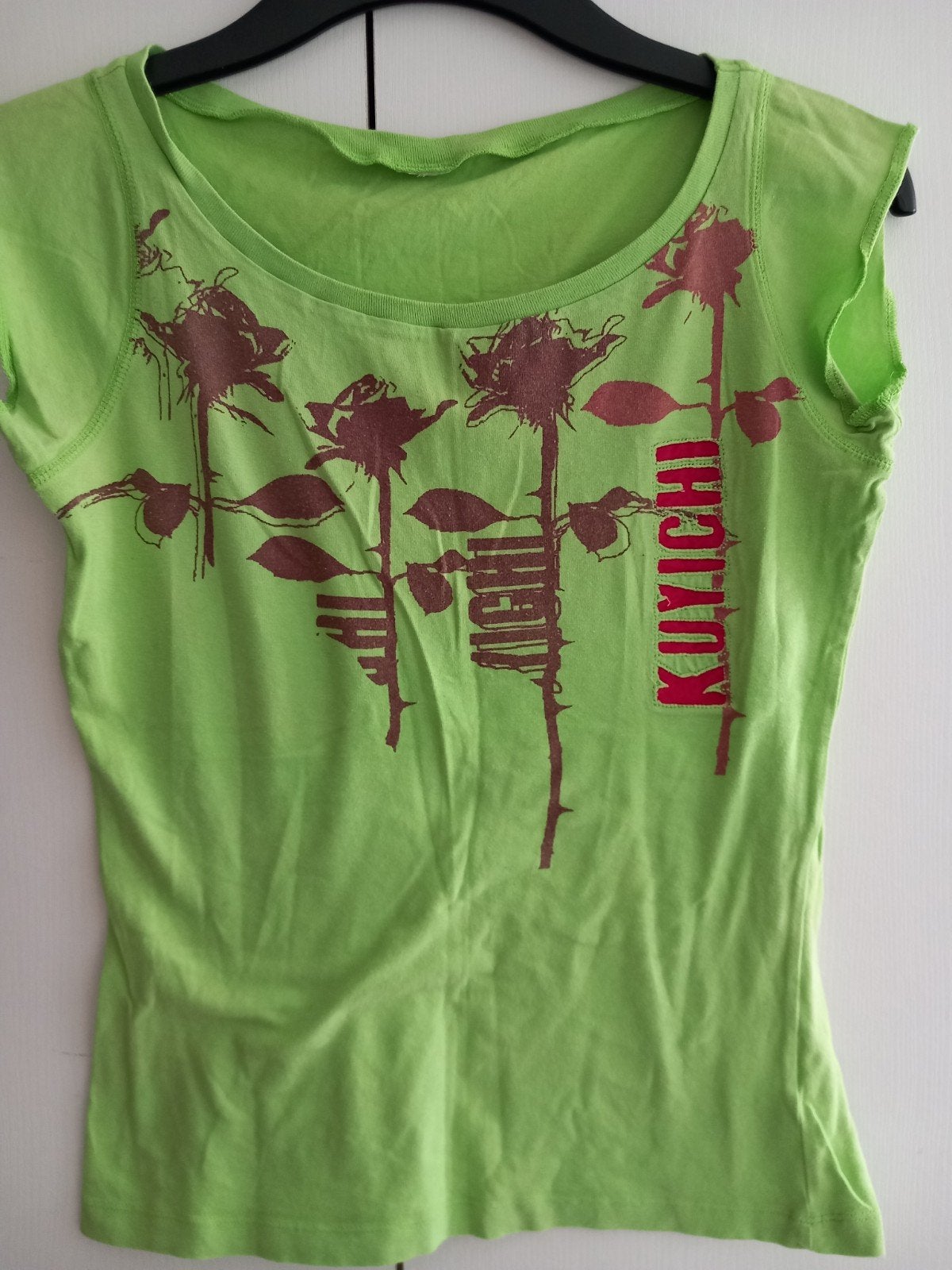 Bijna gratis T-shirt Kuyichi maat s groen, Ophalen of Verzenden, Zo goed als nieuw, Kuyichi, Korte mouw