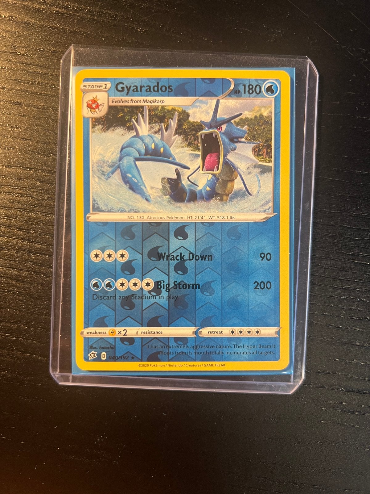 Gyarados reversed holo #40, Verzenden, Zo goed als nieuw