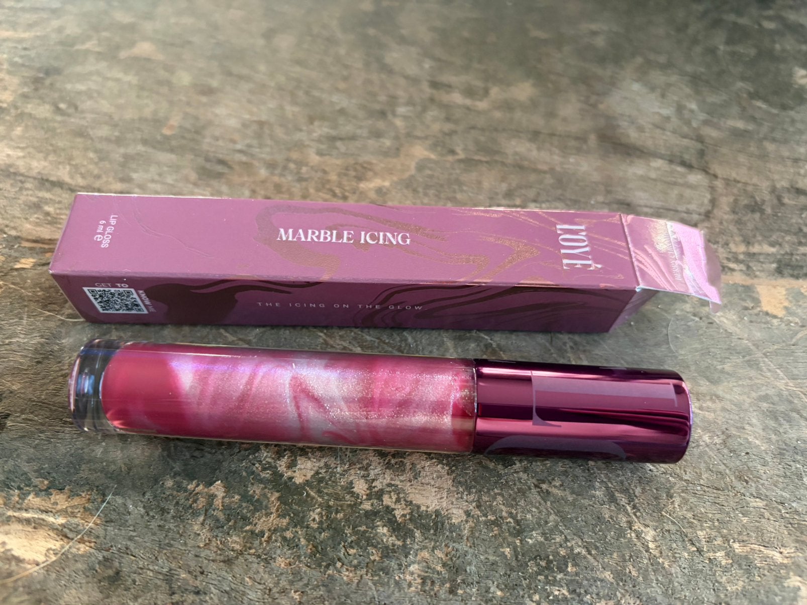 L’oyé marble icing lipgloss, Ophalen of Verzenden, Nieuw, Lippen, Make-up