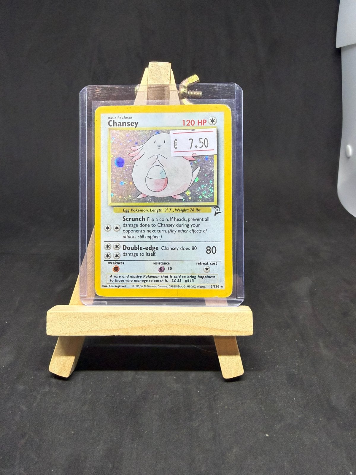 Chansey 3/130 holo pl/pl, Ophalen of Verzenden, Zo goed als nieuw