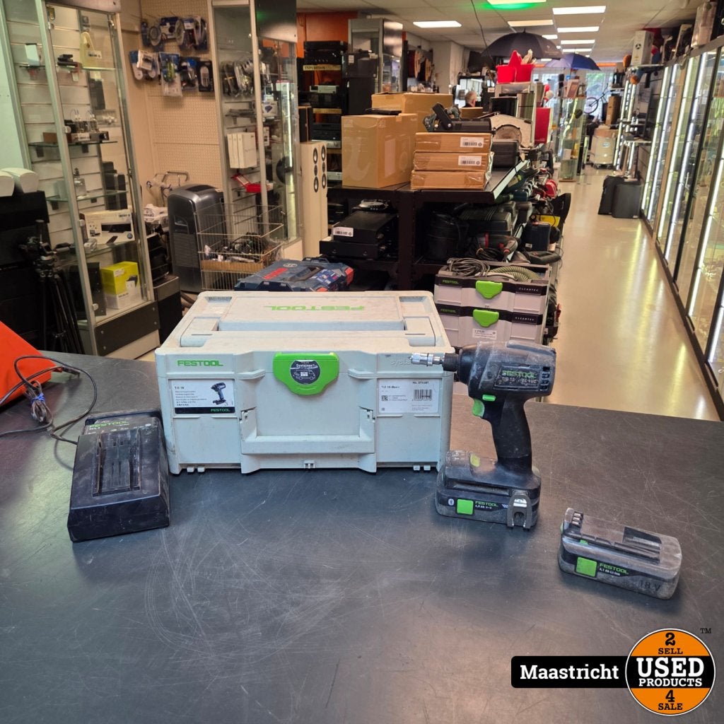 Festool TID 18 Accu Slagschroevendraaier + 2x accu 18 + lade, Festool, Gebruikt, Support@festool.com, Festool GmbH, WertstraÃŸe 20, 
73240 Wendlingen
Germany