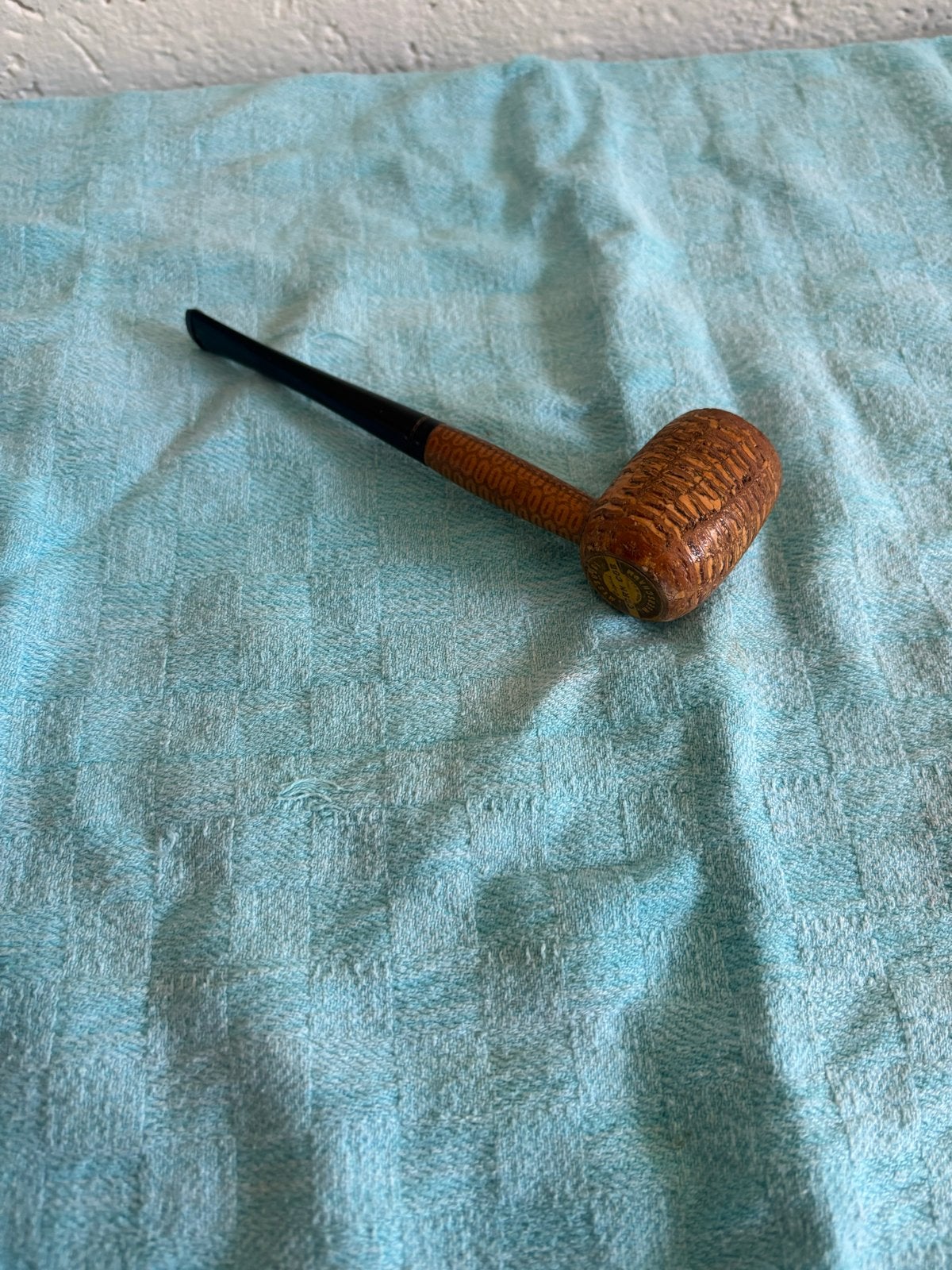 Vintage houten pijp - Handgesneden, Verzamelen, Rookartikelen, Aanstekers en Luciferdoosjes, Ophalen, Gebruikt, (Water)pijp