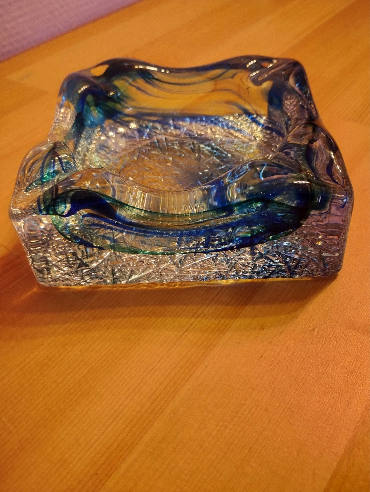 Vintage Glazen Asbak, Ophalen of Verzenden