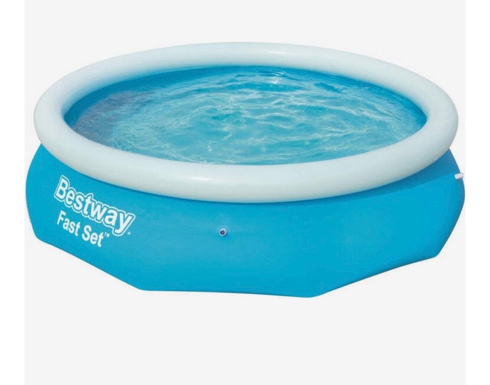 1 x opgezet prima zwembad, Ophalen, Minder dan 80 cm, Zo goed als nieuw, Opzetzwembad