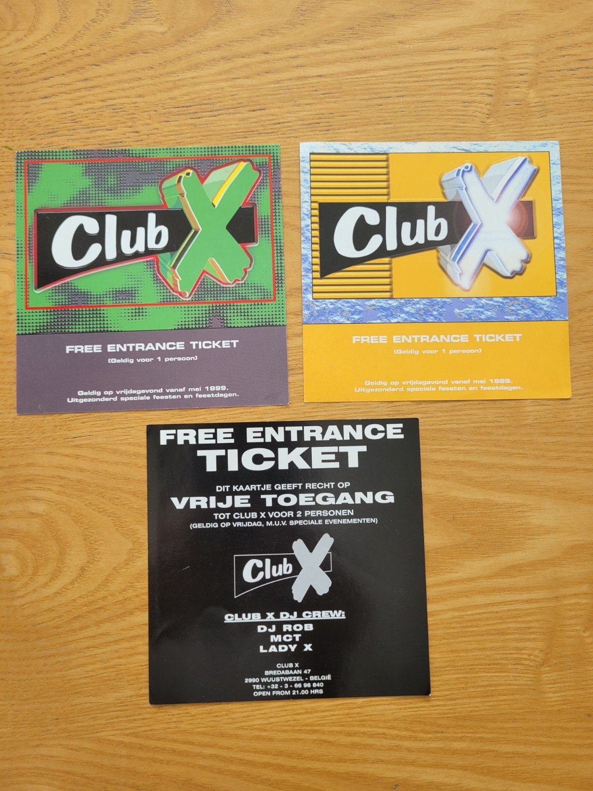 Club X tickets ( hardcore gabber thunderdome ), Ophalen of Verzenden, Gebruikt