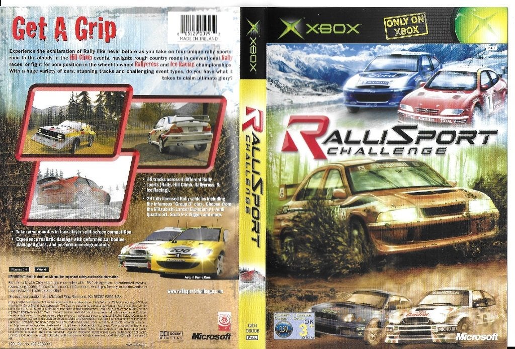 RalliSport Challenge Xbox (inclusief boekje), Gebruikt, 1 speler, Racen en Vliegen, Eén computer