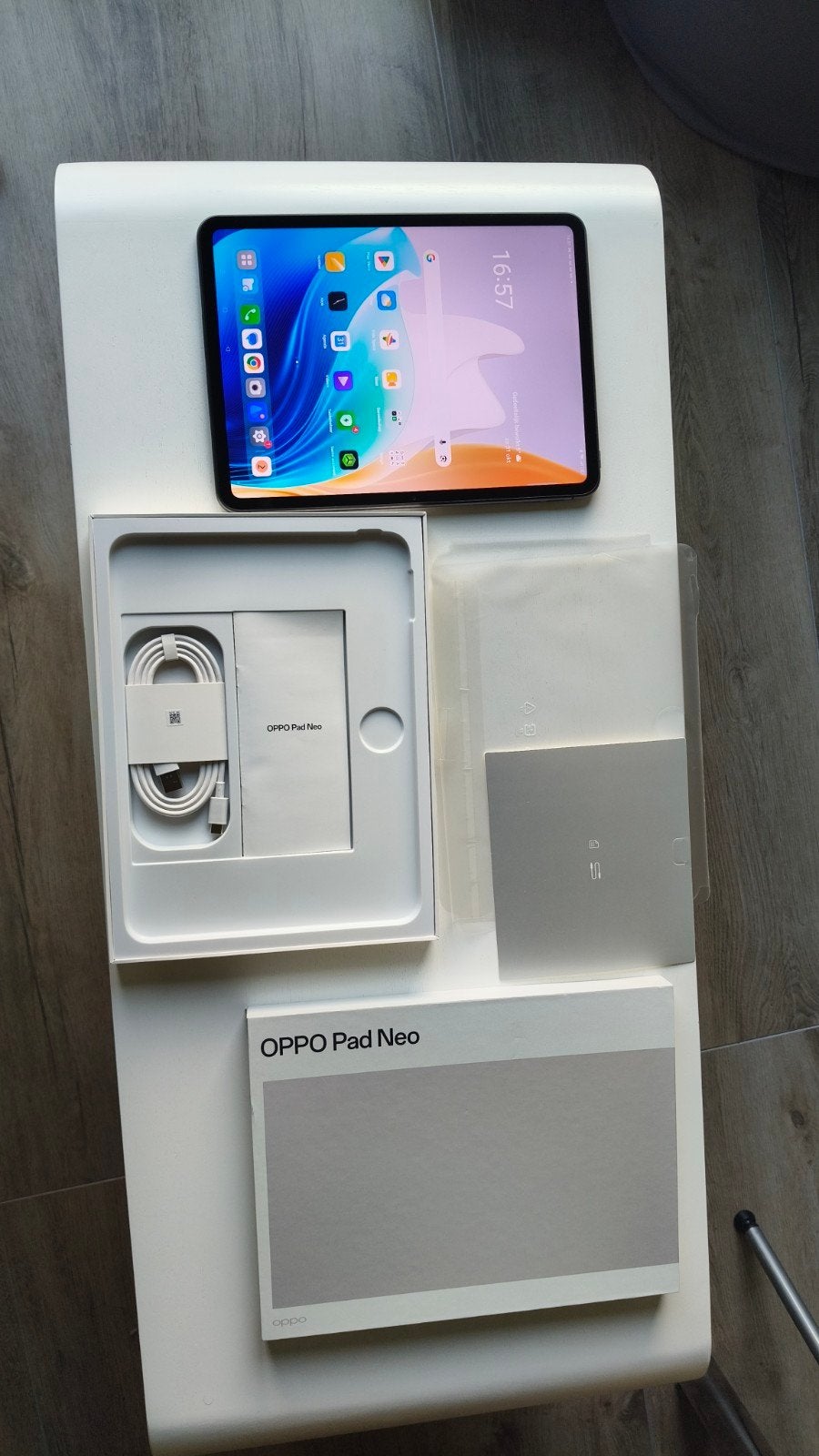 Oppo Pad Neo in topstaat met transparante hoes, Computers en Software, 11 inch, Ophalen of Verzenden, Zo goed als nieuw, 128 GB