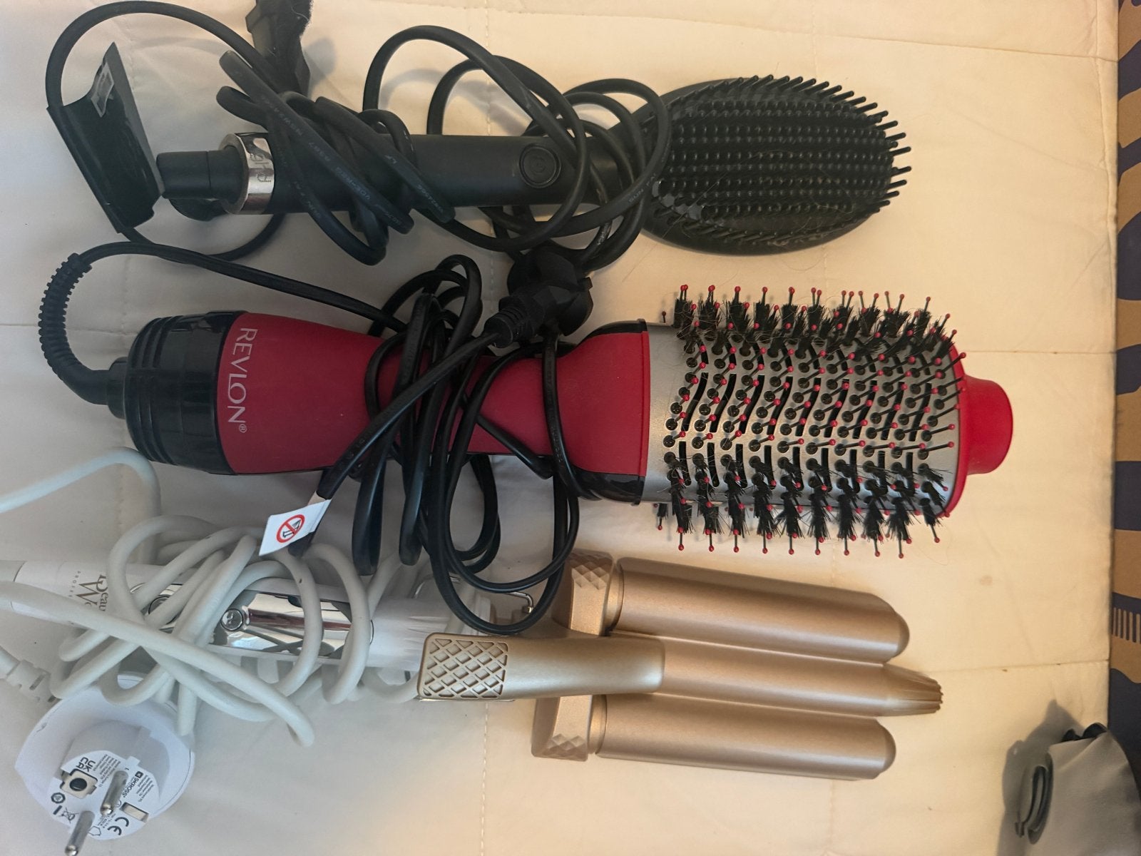 Haarstyling set: Revlon föhnborstel, stijltang, krultang, Ophalen, Gebruikt, Haarverzorging