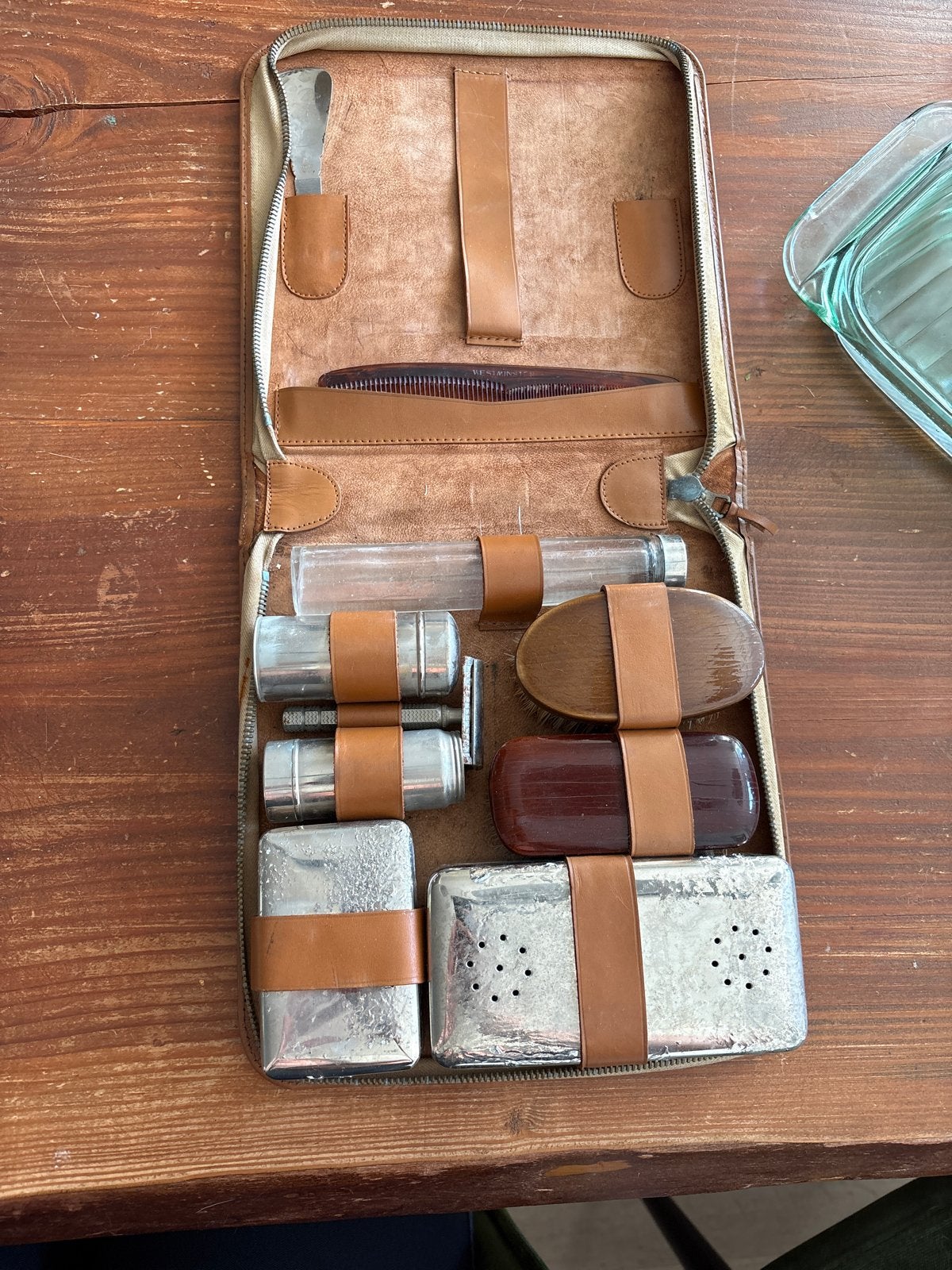 Vintage Scheerset in Leren Etui, Ophalen of Verzenden