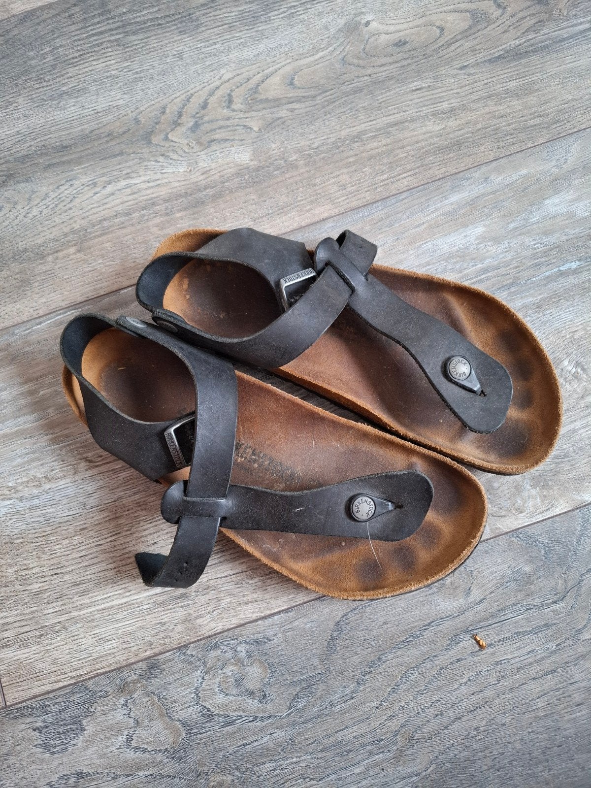 Zwarte Birkenstock sandalen maat 41, Kleding | Dames, Schoenen, Ophalen, Zwart, Sandalen of Muiltjes, Gedragen