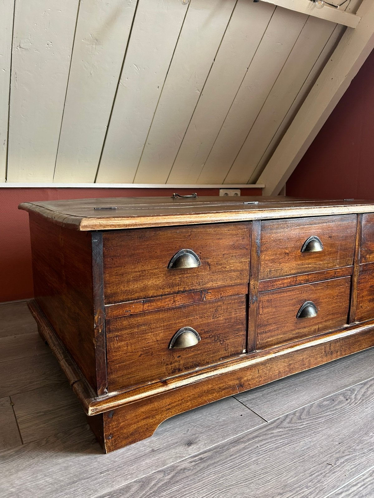 Lade kist/salontafel, Antiek en Kunst, Ophalen