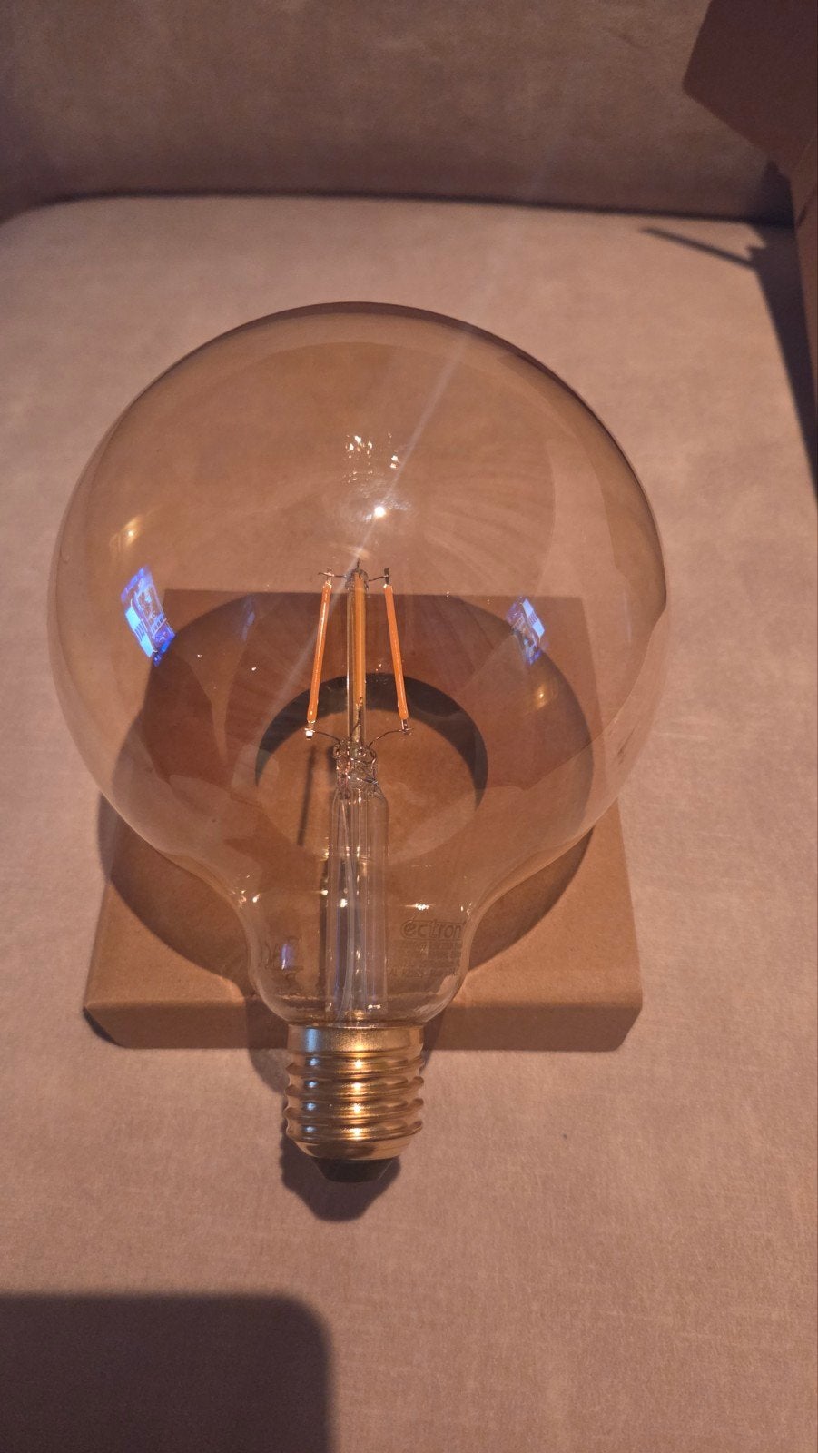 Ectron LED Filament lamp NIEUW, Overige merken, Nieuw, Glas, E27 (groot)