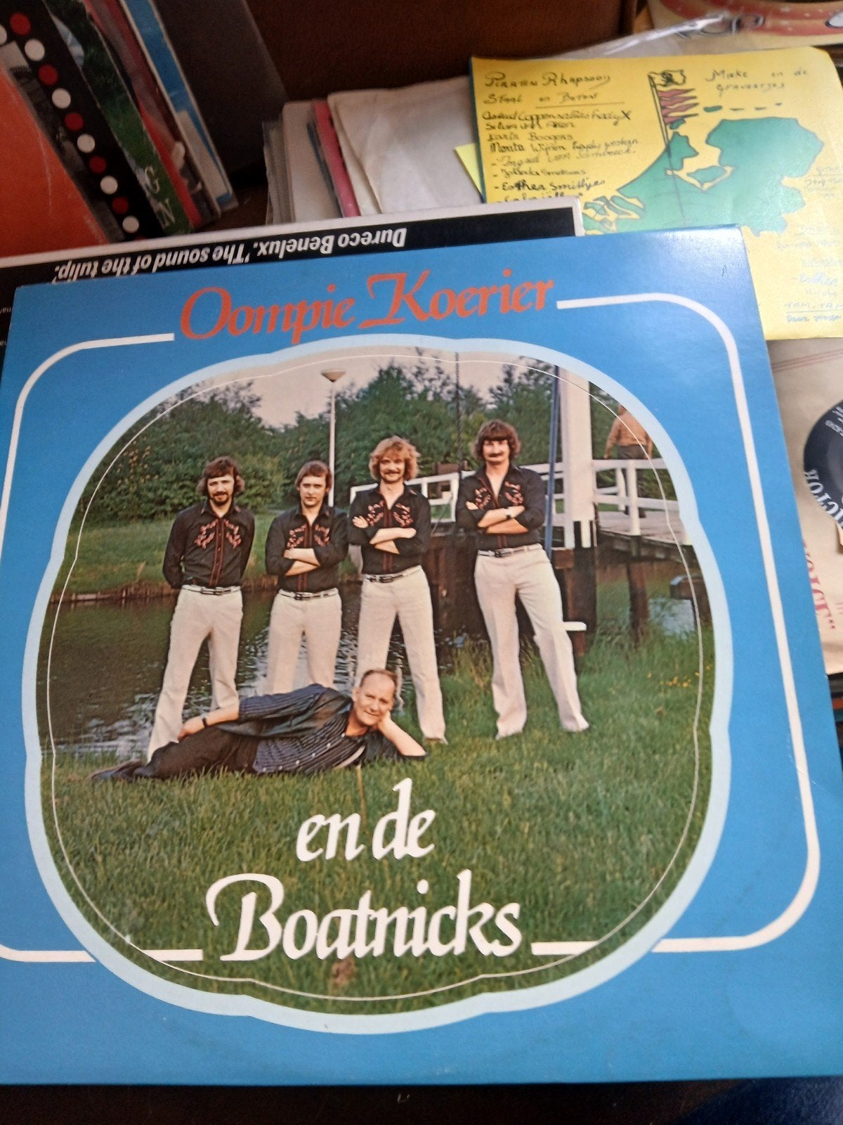 Piraten topper lp. Oompie koerier   en de boarniks, Ophalen of Verzenden, Zo goed als nieuw, 12 inch, Levenslied of Smartlap