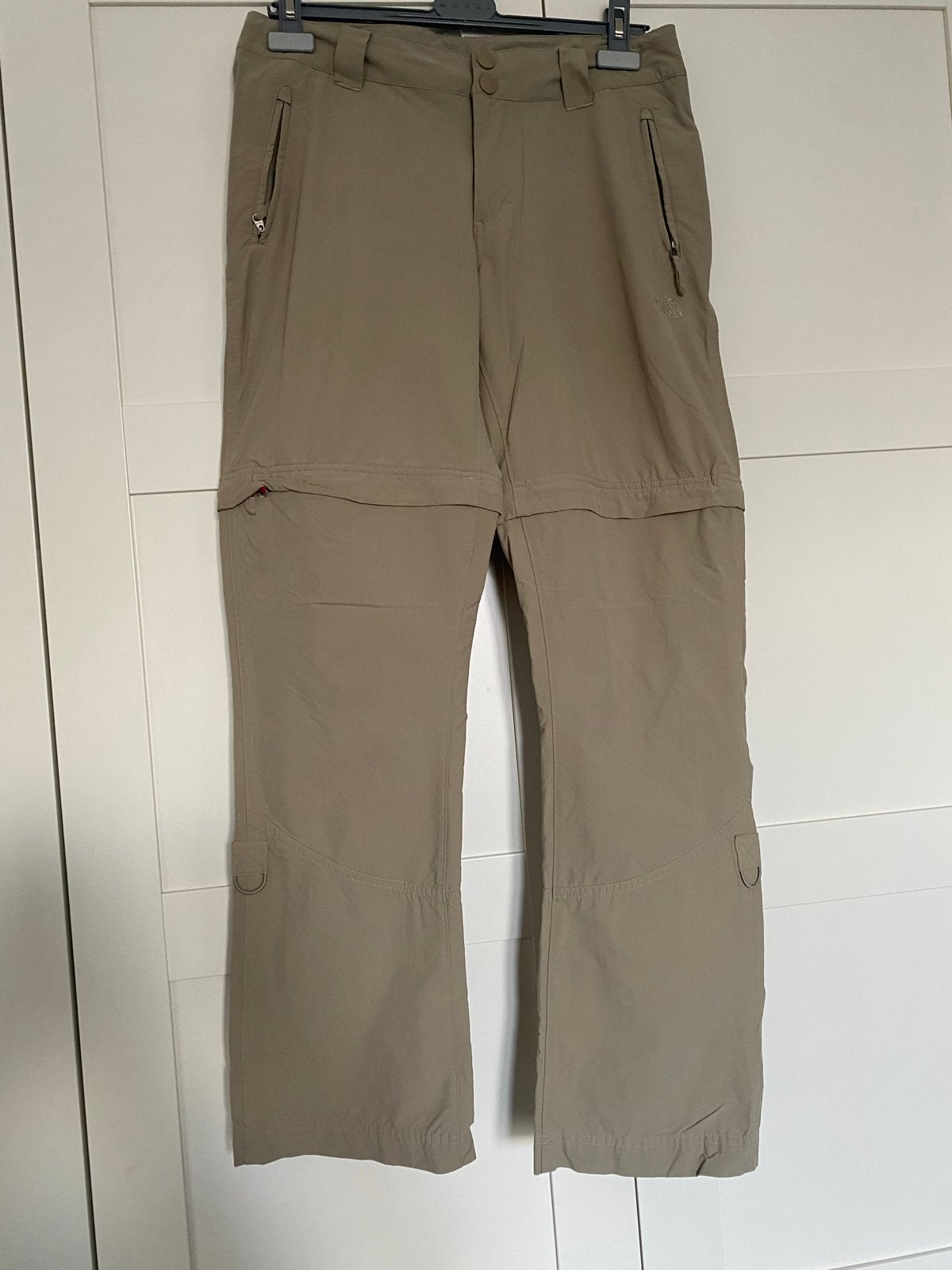 The North Face afritsbroek dames maat 38/40 (M), Maat 38/40 (M), Verzenden, Beige, Zo goed als nieuw