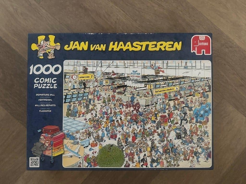 Jan van Haasteren De Vertrekhal - oude uitgave 01648, Ophalen of Verzenden, 500 t/m 1500 stukjes, Gebruikt, Legpuzzel