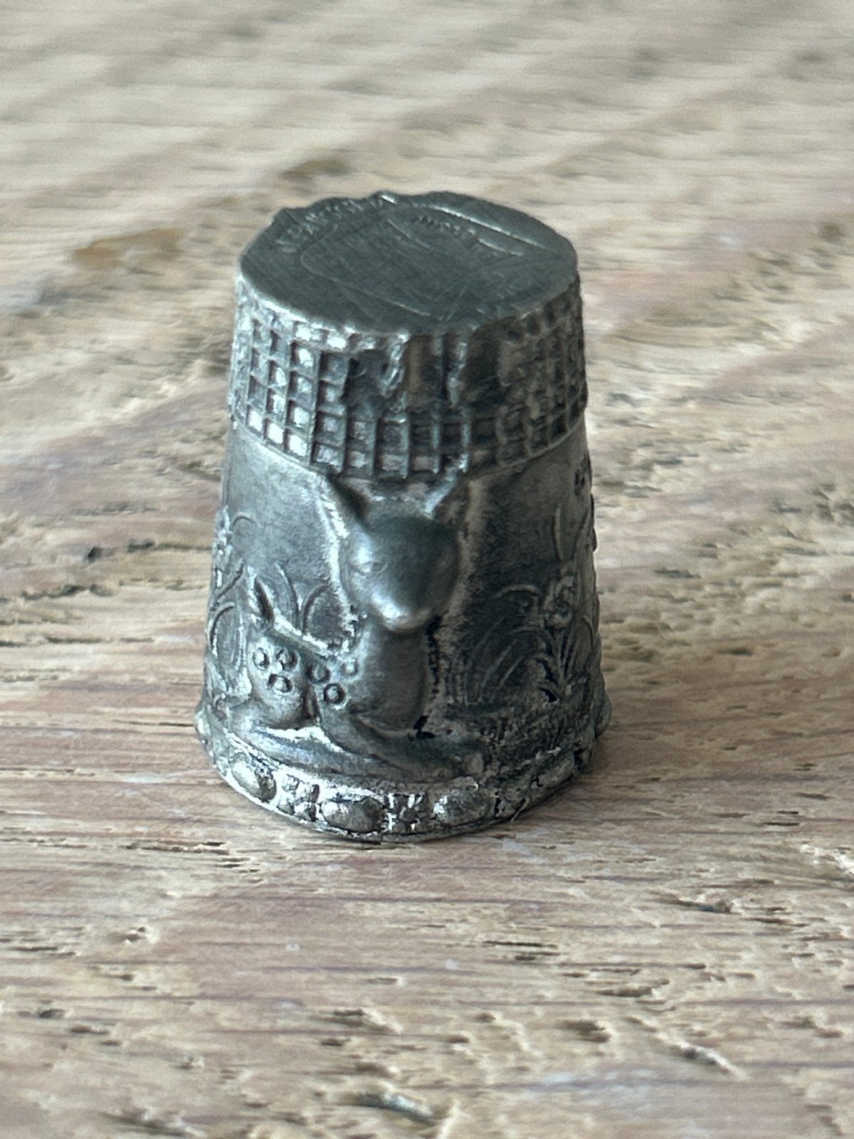 Zilveren 925 Vingerhoed met Reliëf - ca. 20 gram, Verzamelen, Vingerhoedjes, Gebruikt, Reliëf, Ophalen of Verzenden, Nederland