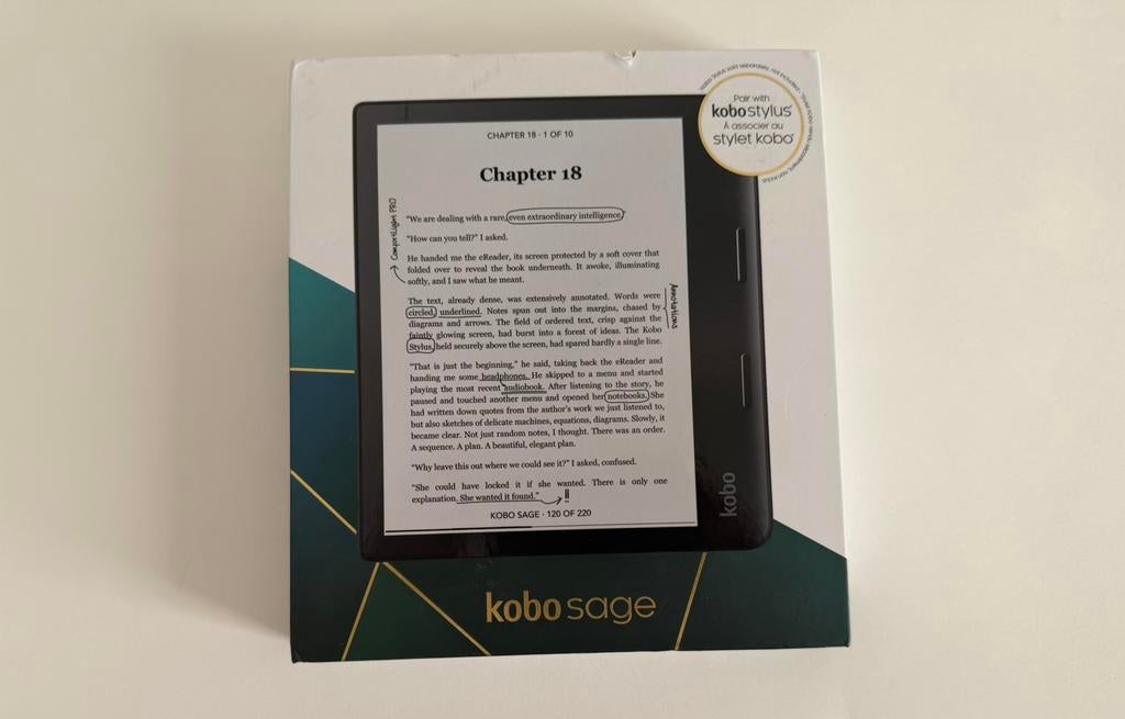 Kobo Sage 32GB | Nieuwstaat | Compleet in doos, Verzenden, Bluetooth, 8 inch, Kobo