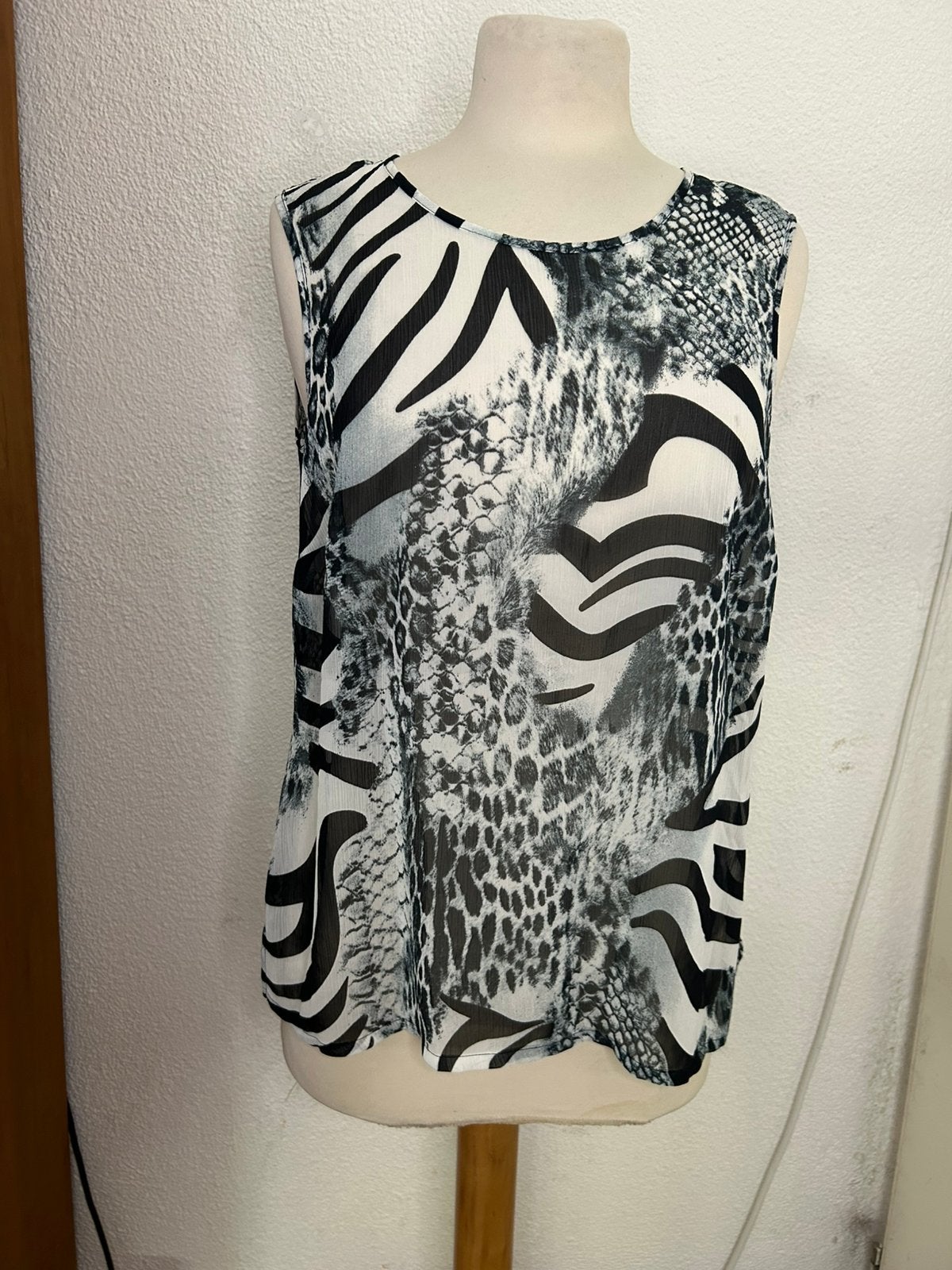 Doorschijnende dames top | Atelier Création | maat 38, Maat 38/40 (M), Zwart, Ophalen of Verzenden, Zo goed als nieuw