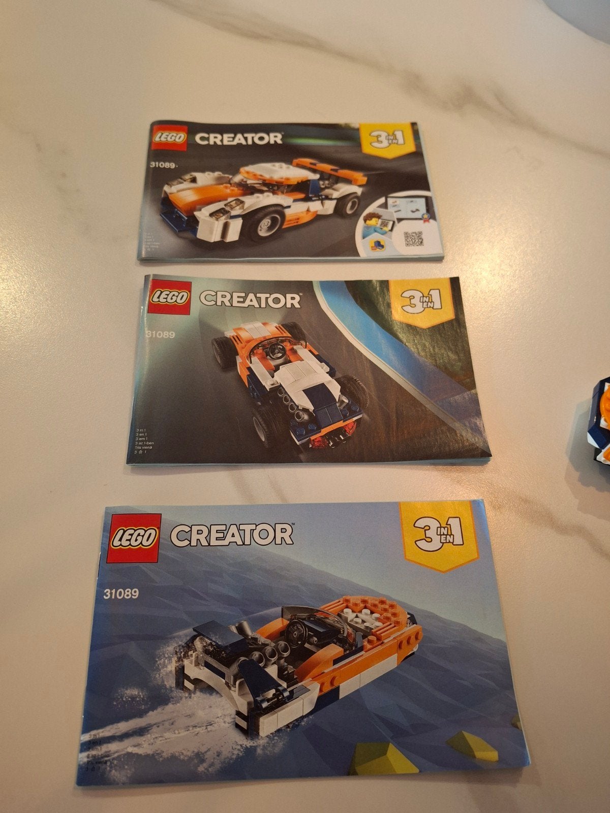LEGO Creator 31089 Zonsondergang Racer 3-in-1, Ophalen of Verzenden, Zo goed als nieuw, Overige merken