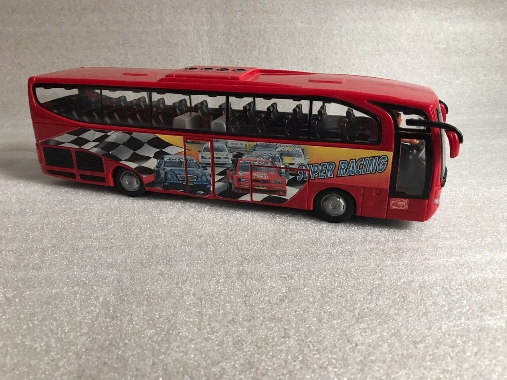 Super Racing Bus Autobus Frictie 27 cm, Ophalen of Verzenden, Gebruikt
