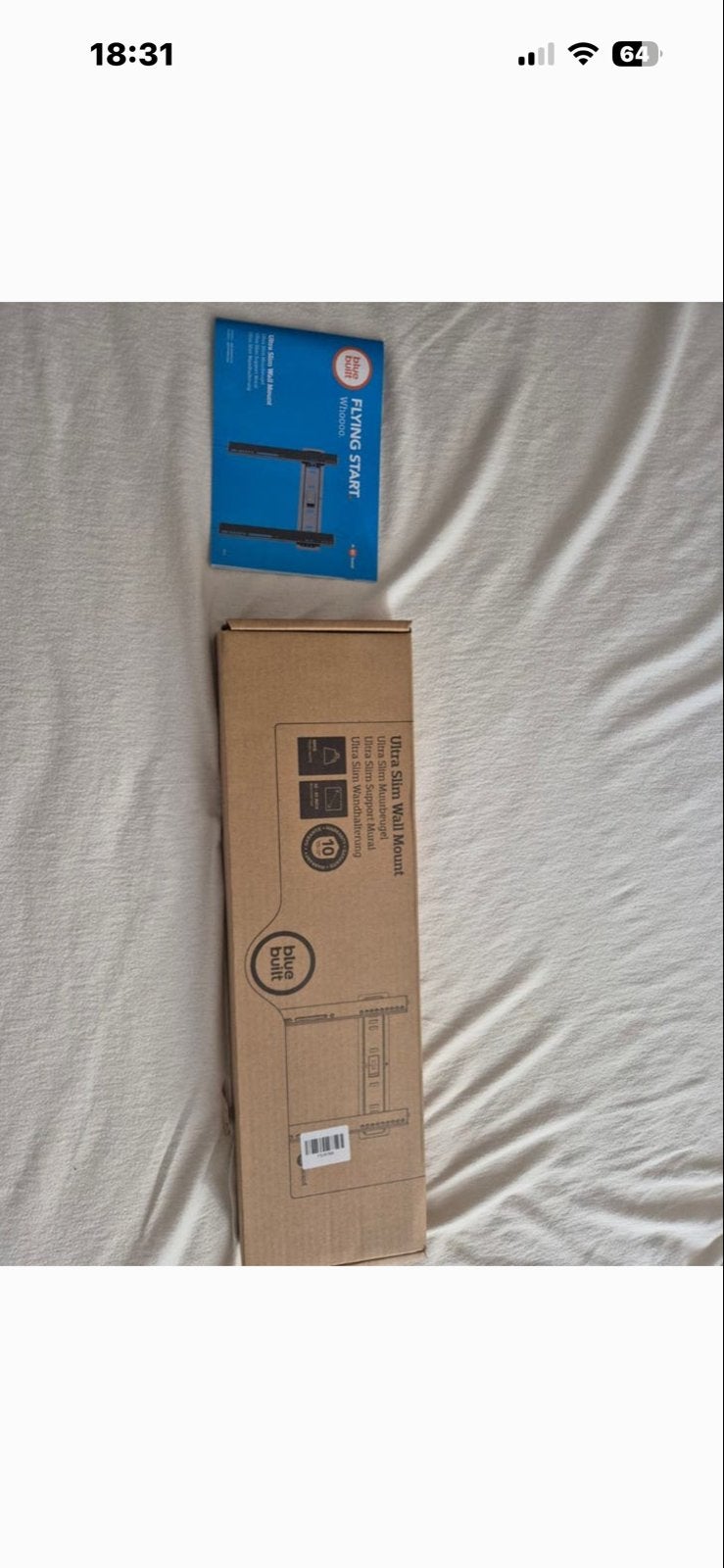 BlueBuilt Ultra Slim TV Beugel 55-85 inch, Ophalen, Nieuw