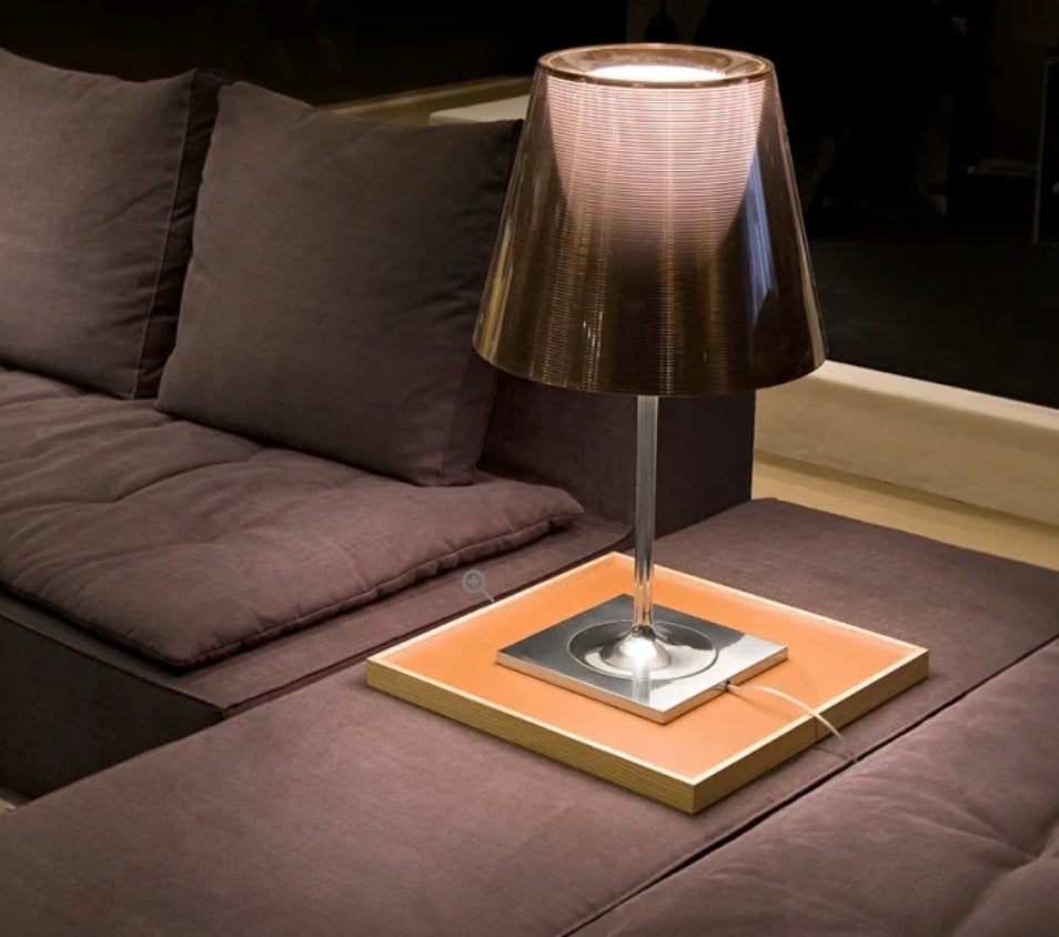 Flos T2 - tafellamp - Transparant, Ophalen, Gebruikt, 60 cm, E27 (groot)