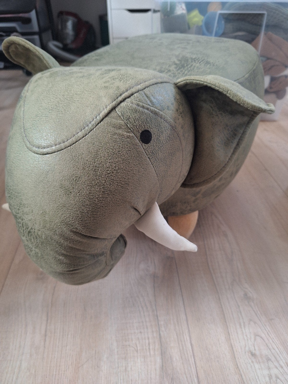 Leuke olifant poef van Kwantum, Ophalen, Groen, Gebruikt, Overige stijlen