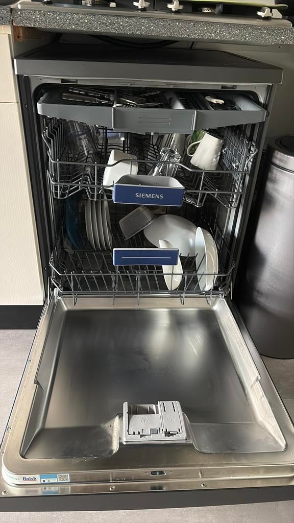 Siemens iQ300 Vaatwasser - BlackSteel - Pas 2 jaar oud!, 60 cm of meer, Ophalen of Verzenden, Zo goed als nieuw, Vrijstaand