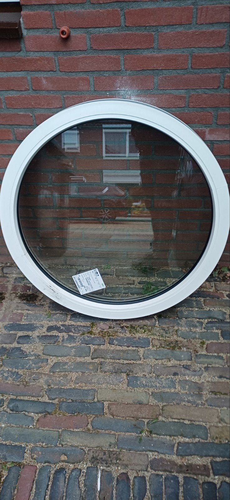 Rond gevelraam met dubbelglas - Zo goed als nieuw, Ophalen, Gevelraam of Ruit, 80 tot 120 cm, 80 tot 120 cm