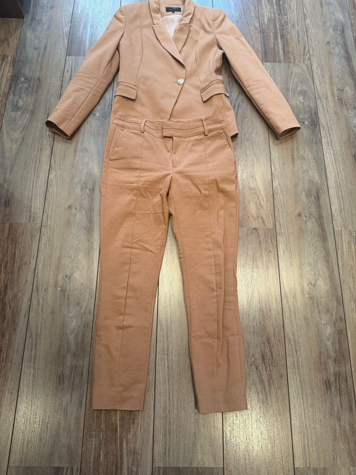 Josh V pak, jasje en pantalon, maat M/L, zo goed als nieuw, Maat 38/40 (M), Kostuum of Pak, Beige, Ophalen of Verzenden