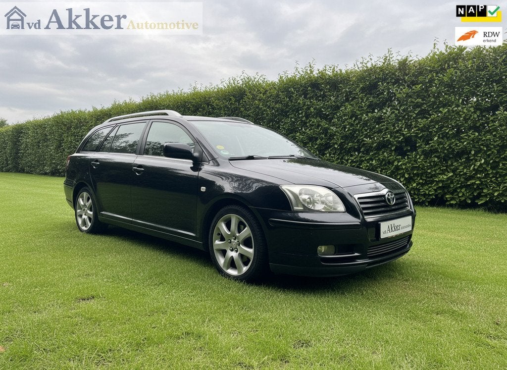 Toyota Avensis Wagon 2.0 VVTi Linea Luna I Vol onderhoudshis, Auto's, Toyota, Voorwielaandrijving, 4 cilinders, Zwart, Origineel Nederlands