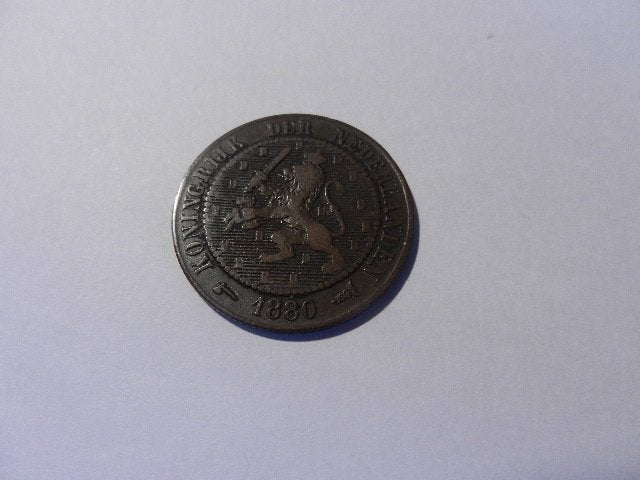 2 1/2 cent 1880, Postzegels en Munten, Ophalen of Verzenden, Koning Willem III, Overige waardes, Losse munt