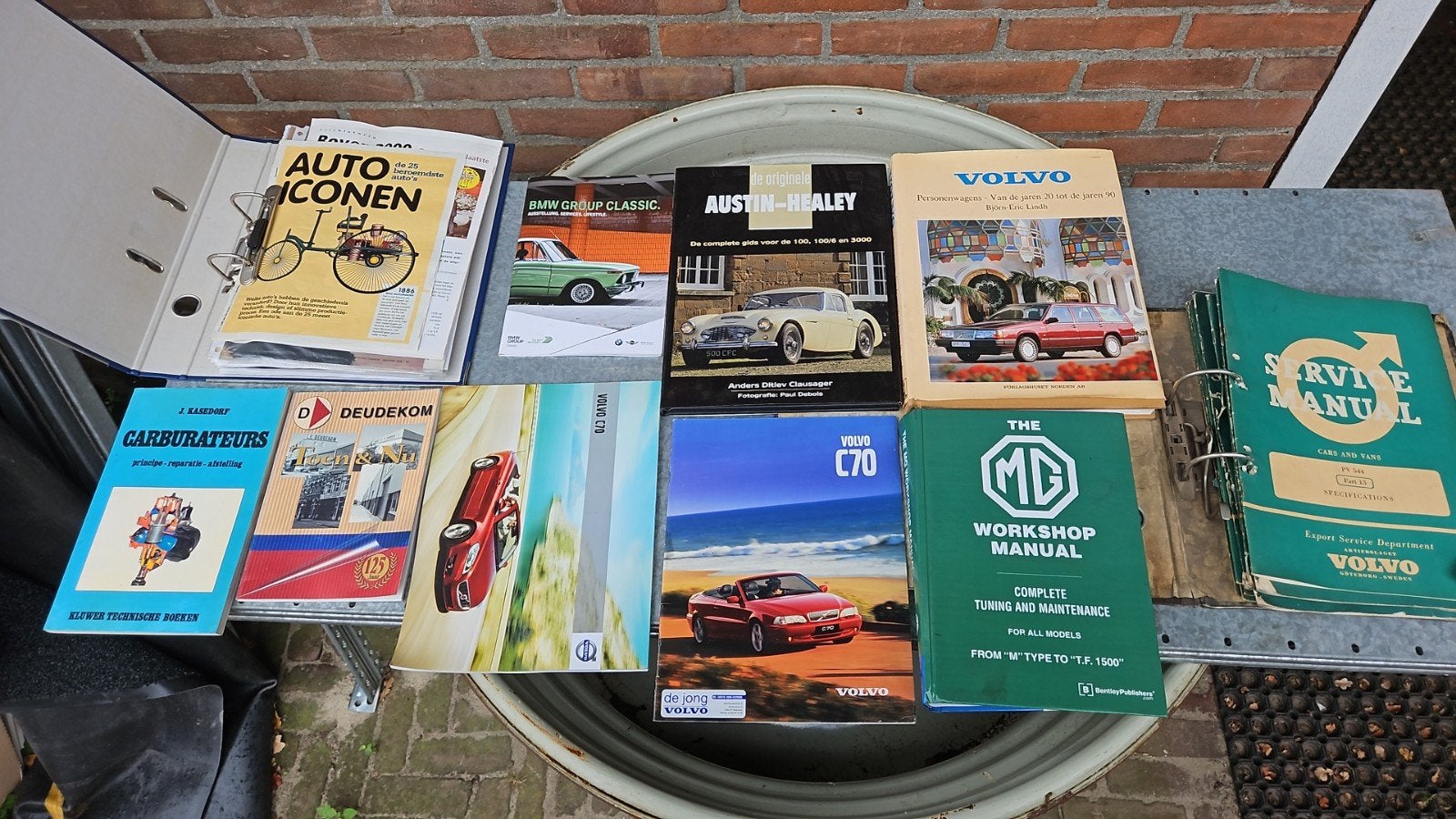 auto boeken mg volvo austin healey, Ophalen of Verzenden